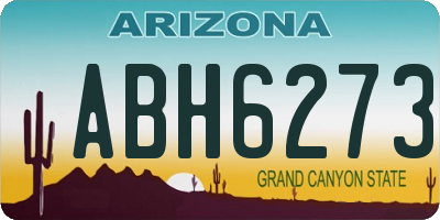 AZ license plate ABH6273