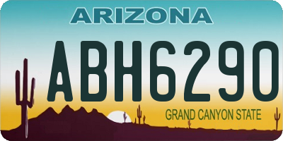 AZ license plate ABH6290