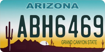 AZ license plate ABH6469