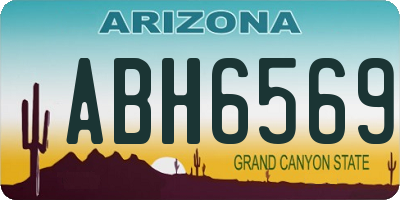 AZ license plate ABH6569