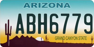 AZ license plate ABH6779