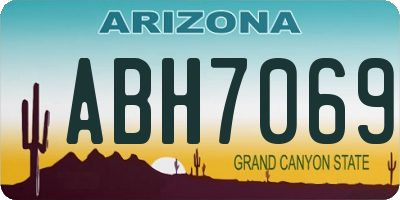 AZ license plate ABH7069