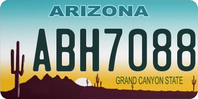 AZ license plate ABH7088