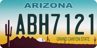 AZ license plate ABH7121