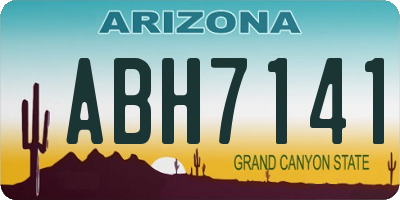 AZ license plate ABH7141