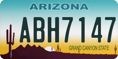 AZ license plate ABH7147