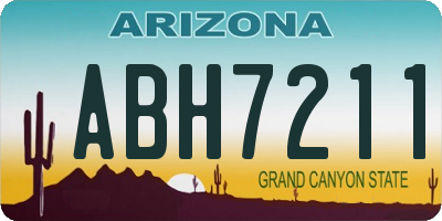 AZ license plate ABH7211