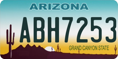 AZ license plate ABH7253
