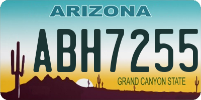 AZ license plate ABH7255