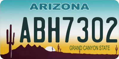 AZ license plate ABH7302