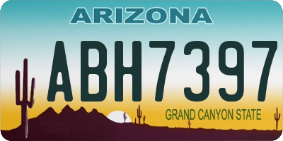AZ license plate ABH7397