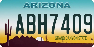 AZ license plate ABH7409