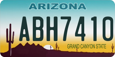 AZ license plate ABH7410