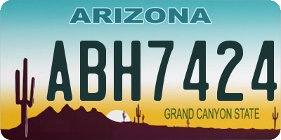AZ license plate ABH7424