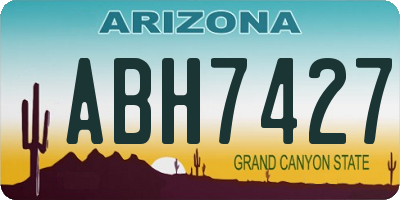 AZ license plate ABH7427
