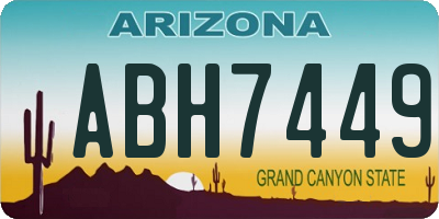 AZ license plate ABH7449