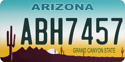 AZ license plate ABH7457