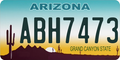 AZ license plate ABH7473