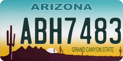 AZ license plate ABH7483