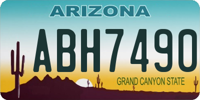 AZ license plate ABH7490