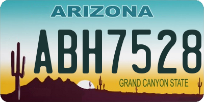 AZ license plate ABH7528