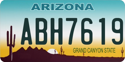 AZ license plate ABH7619