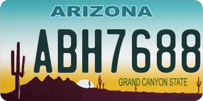AZ license plate ABH7688