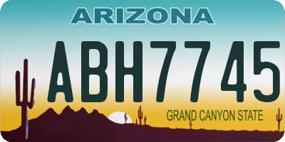 AZ license plate ABH7745