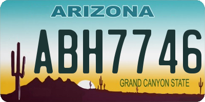 AZ license plate ABH7746