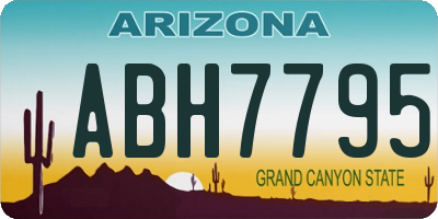AZ license plate ABH7795