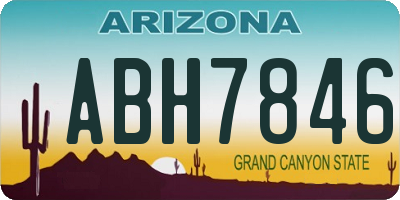 AZ license plate ABH7846