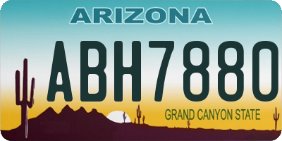 AZ license plate ABH7880