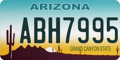 AZ license plate ABH7995
