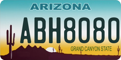 AZ license plate ABH8080