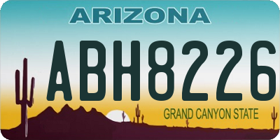 AZ license plate ABH8226