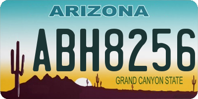 AZ license plate ABH8256