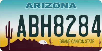 AZ license plate ABH8284