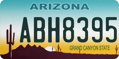 AZ license plate ABH8395