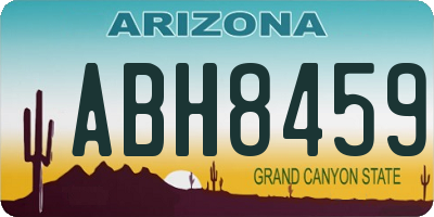 AZ license plate ABH8459