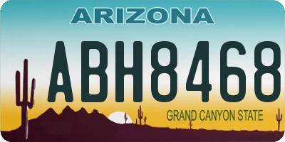 AZ license plate ABH8468