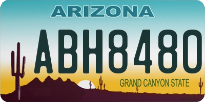 AZ license plate ABH8480