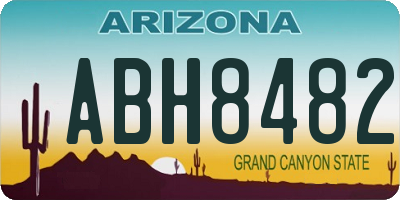 AZ license plate ABH8482