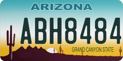 AZ license plate ABH8484