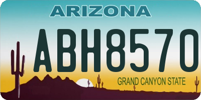 AZ license plate ABH8570