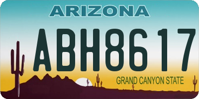 AZ license plate ABH8617
