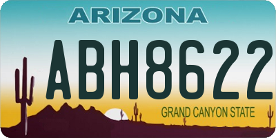 AZ license plate ABH8622