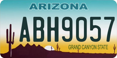 AZ license plate ABH9057