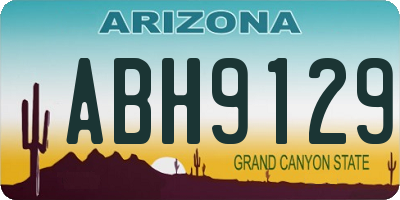AZ license plate ABH9129