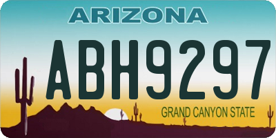 AZ license plate ABH9297