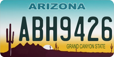 AZ license plate ABH9426